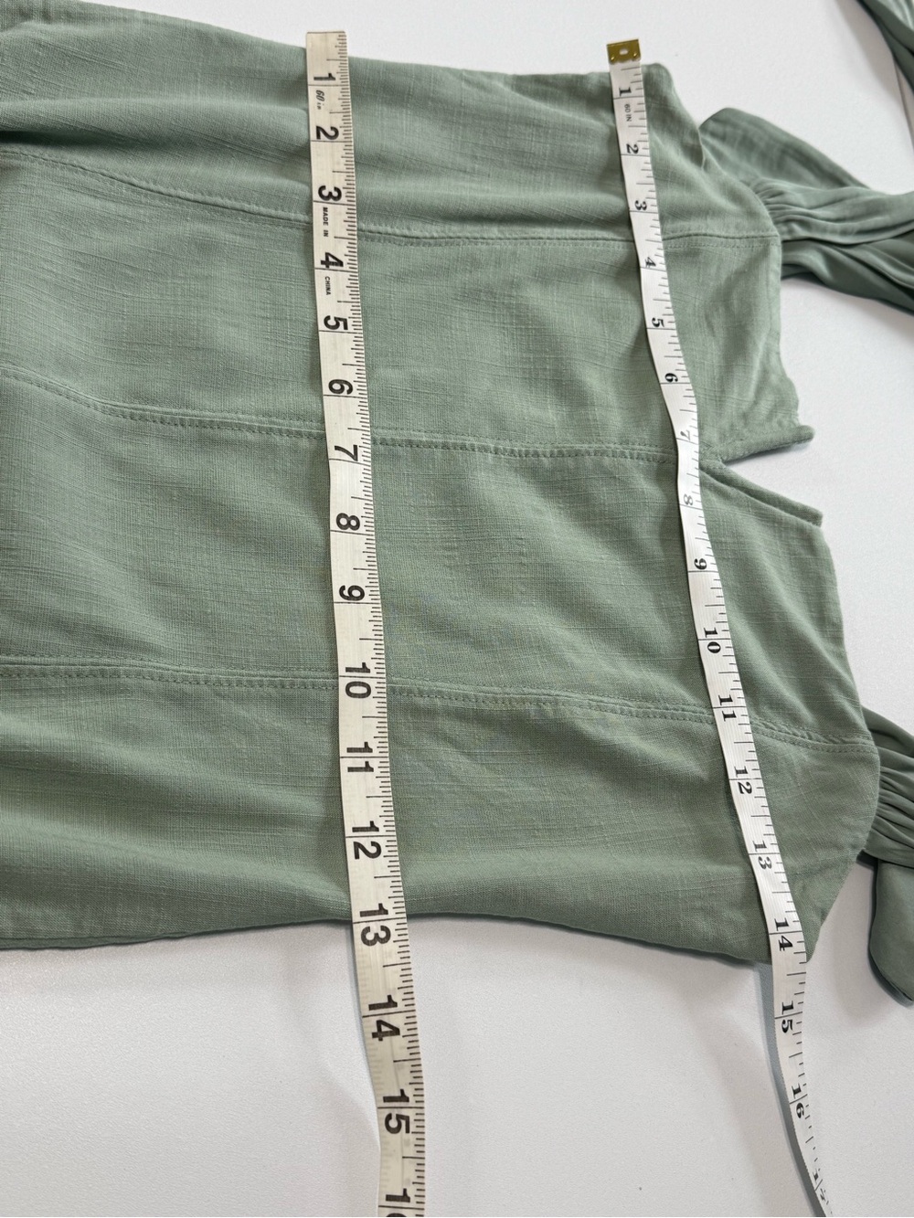 Free People Lola Bodysuit Shoulder Tie Sea Mist Green Corset Bustier NWT Size S - Picture 12 of 16